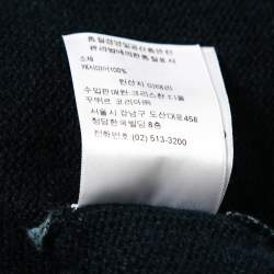 Dior Blue Cashmere Drawstring Detail Sweater M