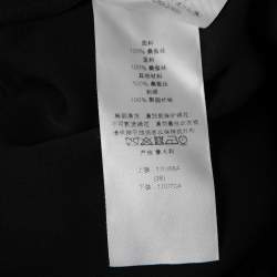 Dior Black Silk Sequin Embellished  Bow Detail Open Back Top M