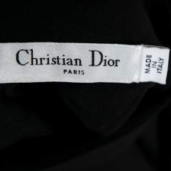 Dior Black Silk Halter Neck Sleeveless Top L