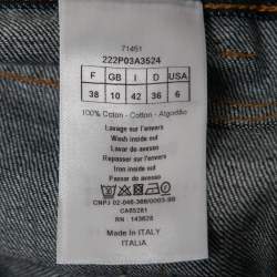 Dior Blue Denim 8 Straight Fit Cropped Jeans M Waist 30"