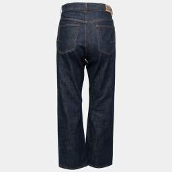 Dior Blue Denim 8 Straight Fit Cropped Jeans M Waist 30"