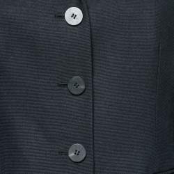 Christian Dior Black Silk Single-Breasted Blazer M
