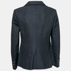 Christian Dior Black Silk Single-Breasted Blazer M