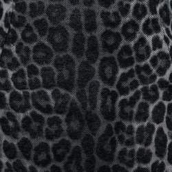 Christian Dior Black Monochrome Leopard Print Cotton Pencil Skirt M