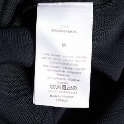 Dior Black Knit Sleeveless Shift Dress M