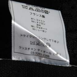 Pre Owned Christian Dior Black Lace Tapered Pants M