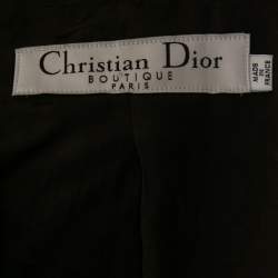 Christian Dior Vintage Brown Wool Trench Coat L