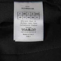 Christian Dior Black Wool Capri Pants M