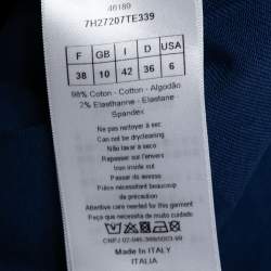 Christian Dior Blue Cotton Jacket & Pants Set M