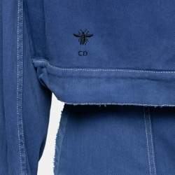 Christian Dior Blue Cotton Jacket & Pants Set M