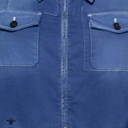 Christian Dior Blue Cotton Jacket & Pants Set M