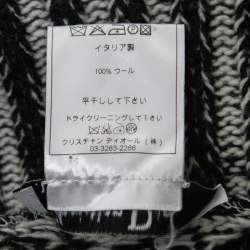 Christian Dior Boutique Vintage Black Patterned Wool Sweater M
