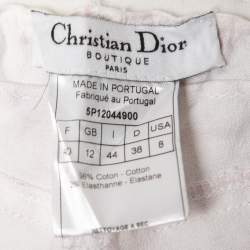 مملوكة مسبقًا Christian Dior Boutique Vintage Pink Floral Monogram Printed Denim Jeans M Waist 27"
