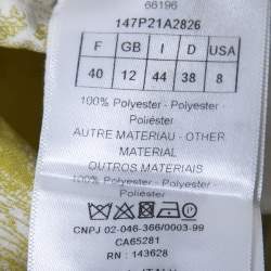 Christian Dior Lime Green Canvas Motif Shorts M