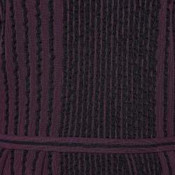 Pre Owned Christian Dior Dark Purple Knit Sleeveless Midi Dress L