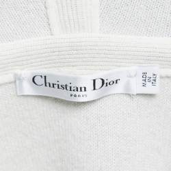 Christian Dior Grey Cashmere J'adior 8 Hooded Jumper M