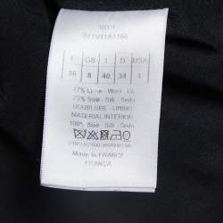 Christian Dior Black Wool & Silk Jacket & Pants Set S