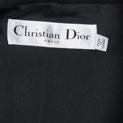 Christian Dior Black Wool & Silk Jacket & Pants Set S