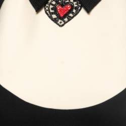 Christian Dior Black Wool Embellished-Collar Sleeveless Mini Dress S