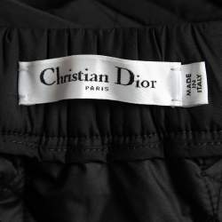 Dior Black Macrocannage Quilted Midi Skirt M