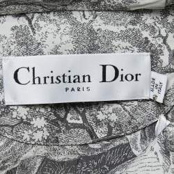 Christian Dior Grey Toile de Jouy Tropicalia Jacquard Windbreaker Jacket XS