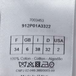 Pre Owned Christian Dior White Denim High Waist Jeans S Waist 29"