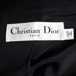 Christian Dior Midnight Blue Crepe & Silk Blazer S