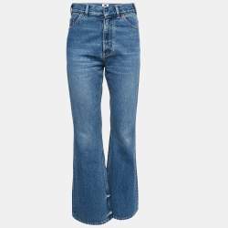 Christian Dior Blue Denim Flared Jeans S