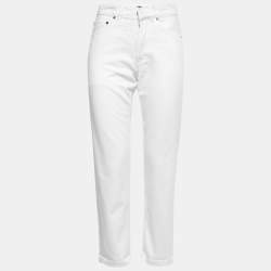 Dior White Denim High Waist Jeans XS Waist 27"