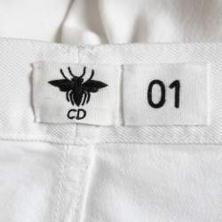 Dior White Denim High Waist Jeans XS Waist 27"