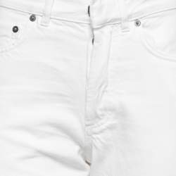 Dior White Denim High Waist Jeans XS Waist 27"