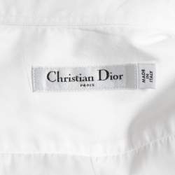 Dior White Cotton Button Front Shirt S