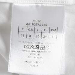 Dior White Cotton Button Front Shirt S