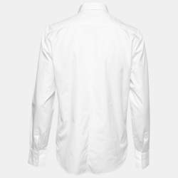 Dior White Cotton Button Front Shirt S