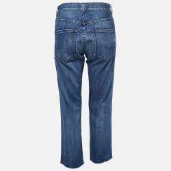 Pre Owned Christian Dior Blue Denim 01 Boyfriend Jeans XS Waist 26"  