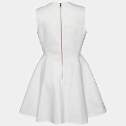Pre Owned Christian Dior Light Pink Cotton Embellished Sleeveless Mini Dress M