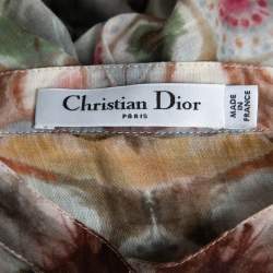 Christian Dior Multicolor Kaleidoscope Printed Cotton Maxi Dress M