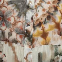 Christian Dior Multicolor Kaleidoscope Printed Cotton Maxi Dress M