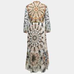 Christian Dior Multicolor Kaleidoscope Printed Cotton Maxi Dress M