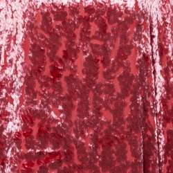 Christian Dior Boutique Pink Flocked Top & Skirt Set M