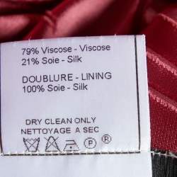 Christian Dior Boutique Pink Flocked Top & Skirt Set M