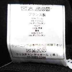 Pre Owned Christian Dior Boutique Vintage Wool Studded Strap Detail Trousers L