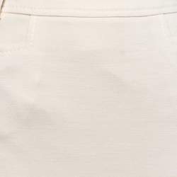 Christian Dior Boutique Cream Wool Blend Pencil Skirt M