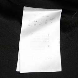 Christian Dior Black Wool Drop-Waist Pleated Sleeveless Mini Dress M