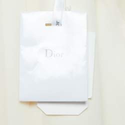 Dior Cream Wool Blend Single Breasted Blazer S
