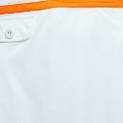Dior Vintage White Knit Contrast Detail Wrap Mini Skirt S