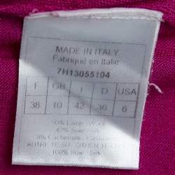 Christian Dior Pink Magenta Wool Blend & Silk Top M