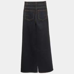 Pre Owned Christian Dior Blue Denim High Waist Flared Jeans XXS Waist 24"