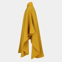 Dior  Women's Wool Single Breasted Coat - Yellow - M