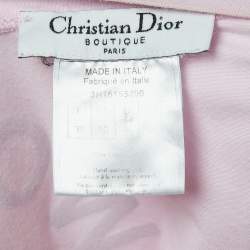 Pre Owned Dior Vintage Logo Patch Cotton V-Neck T-Shirt M
